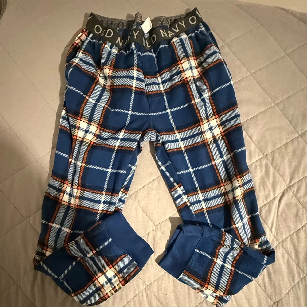 Old Navy Kids Pajama Bottoms in Blue Plaid
